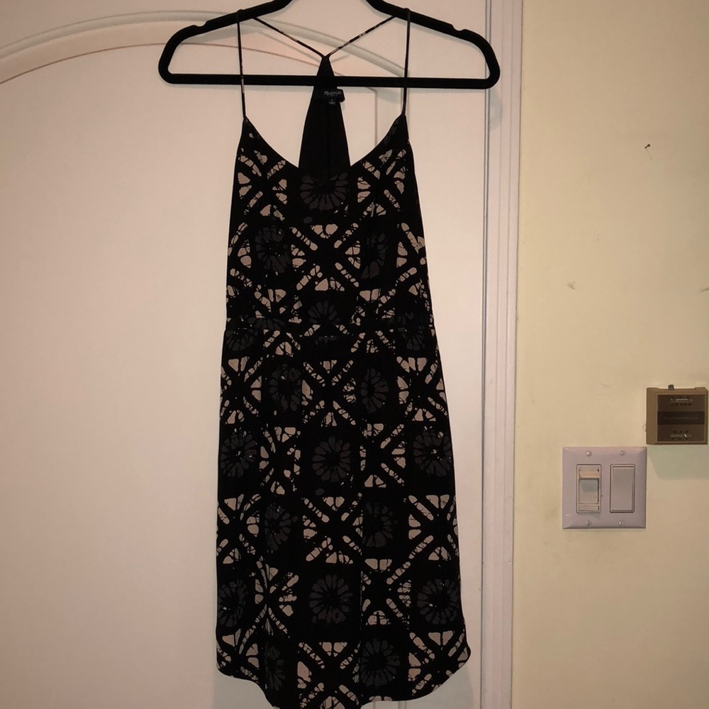 Racer back silk dress by Madewell